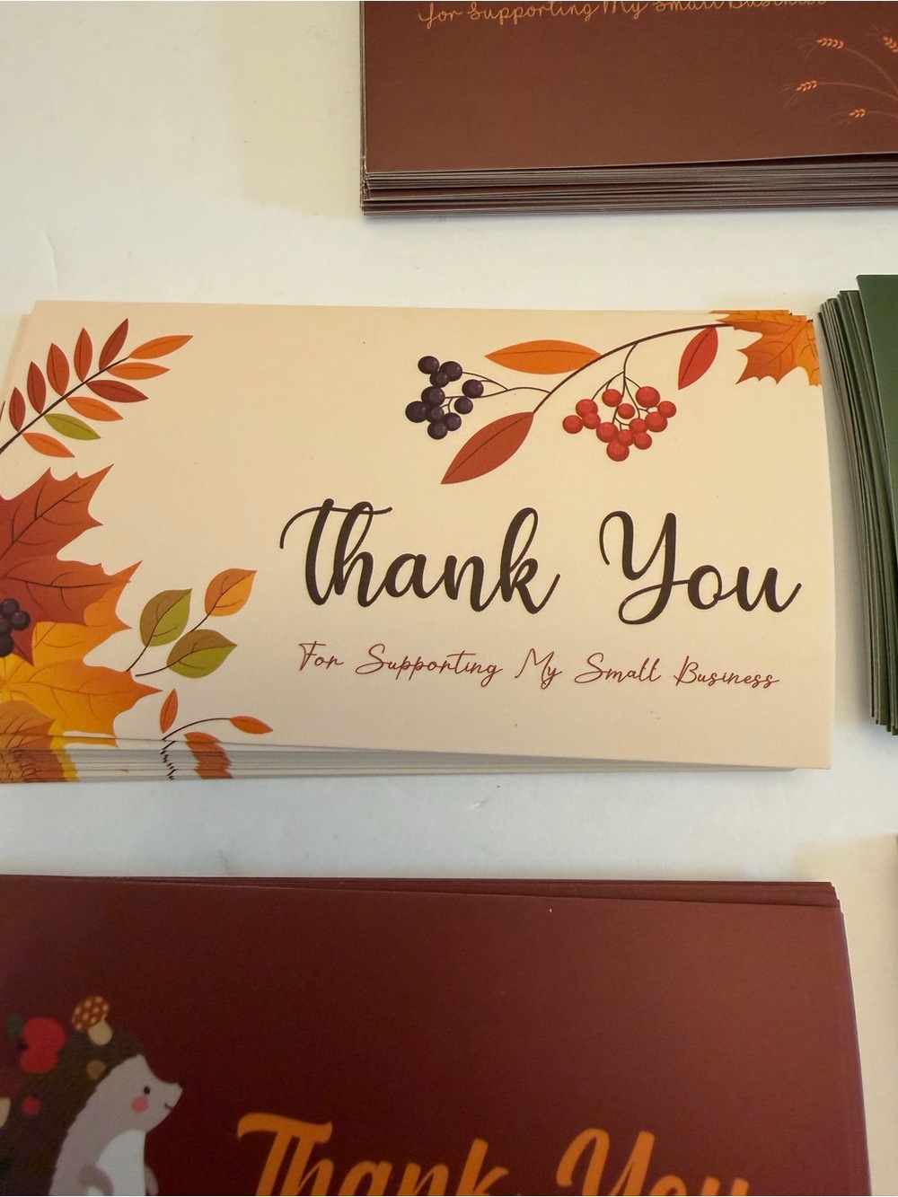 Autumn Thank You Cards - Set of 25 - Picture 5 of 9
